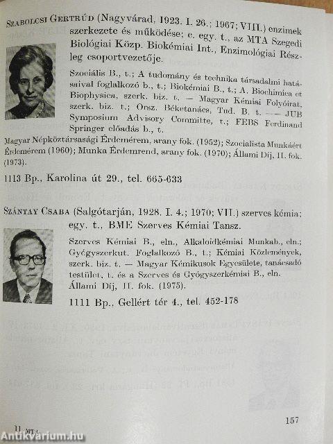 A Magyar Tudományos Akadémia Almanachja 1976