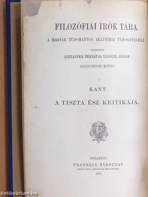 A tiszta ész kritikája
