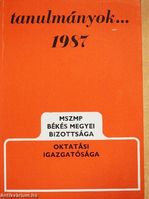 Tanulmányok... 1987
