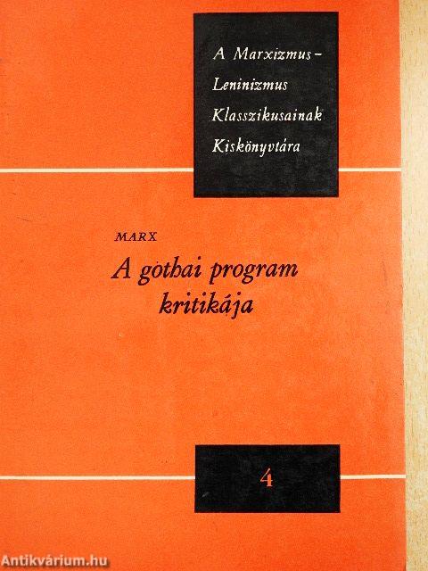 A gothai program kritikája
