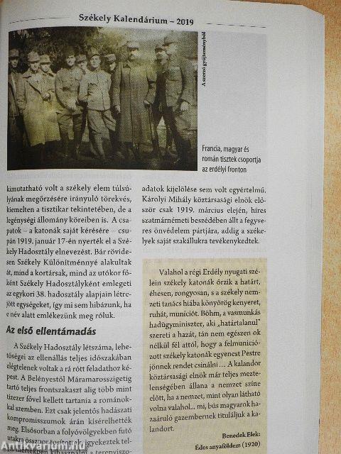 Székely kalendárium 2019.