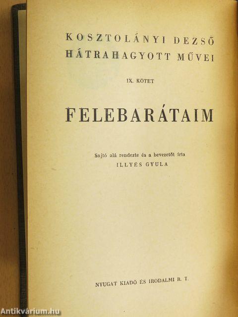 Felebarátaim