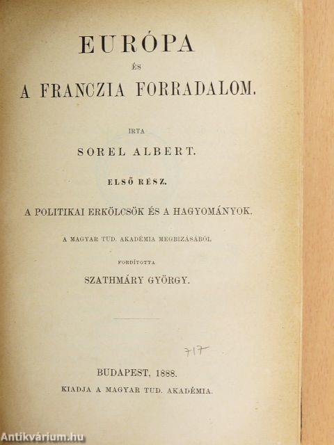 Európa és a franczia forradalom I.