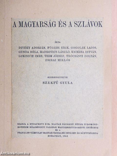 A magyarság és a szlávok