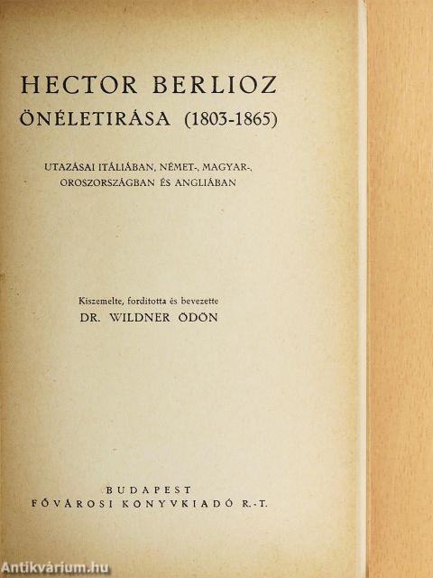 Hector Berlioz önéletirása