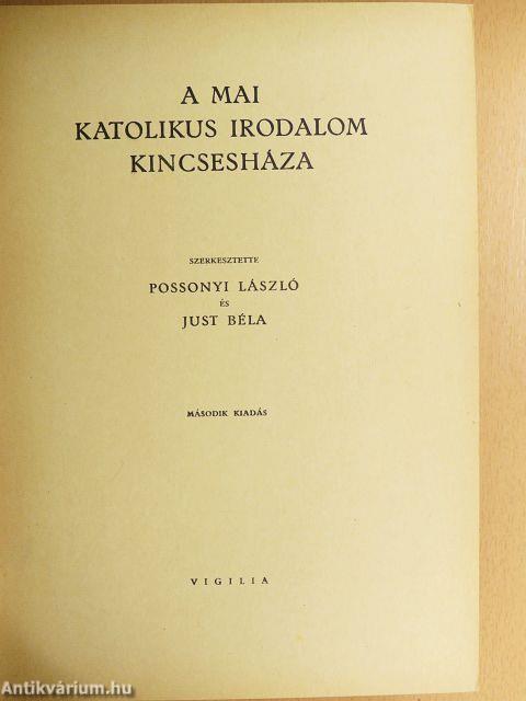 A mai katolikus irodalom kincsesháza I-II.