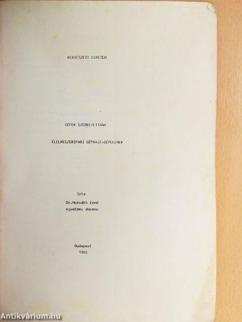 Gépek szerkezettana