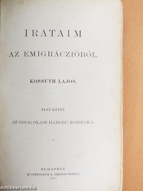 Irataim az emigráczióból I.