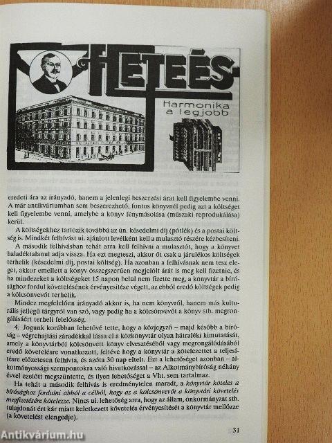 Könyv, könyvtár, könyvtáros 1994. szeptember