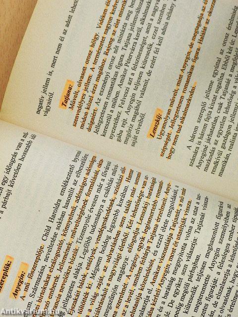 Kötelező olvasmányok elemzése 3.