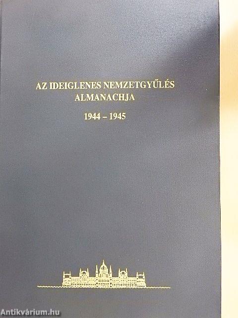 Az Ideiglenes Nemzetgyűlés almanachja 1944-1945