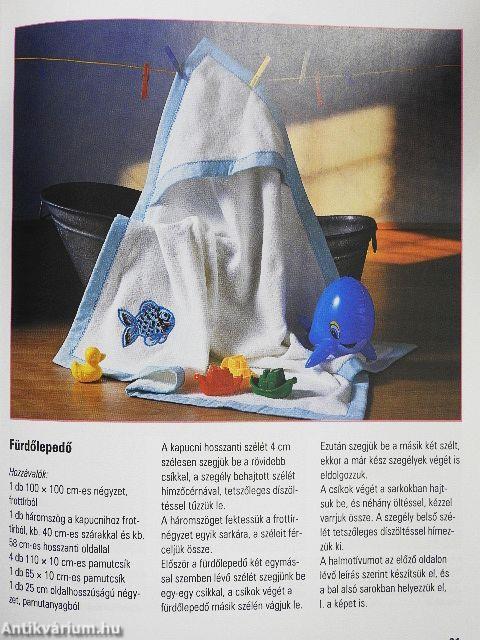 Gyerekholmik gépi hímzése