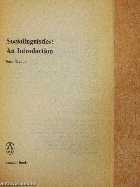 Sociolinguistics