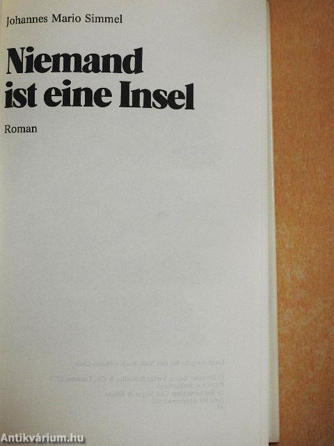 Niemand ist eine Insel