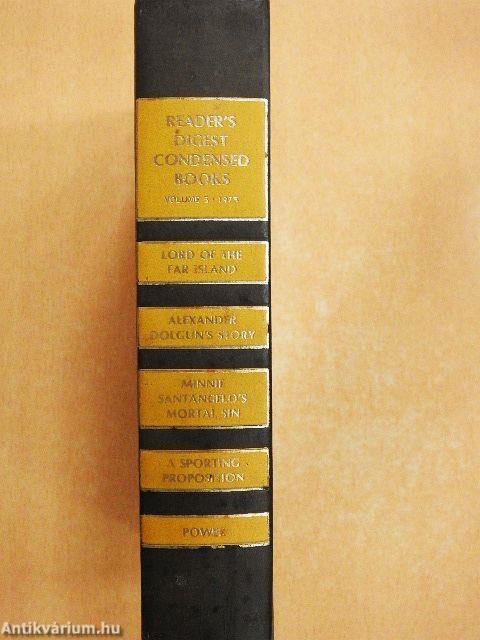 Lord of the far Island/Alexander Dolgun's story/Minnie Santangelo's mortal sin/A Sporting proposition/Power