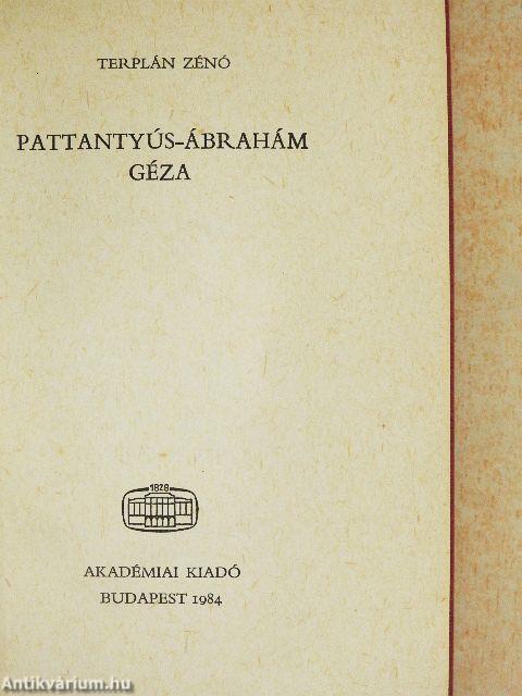 Pattantyús-Ábrahám Géza
