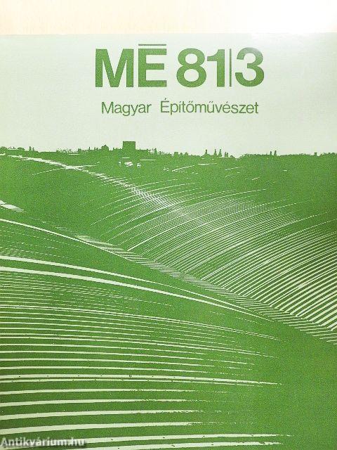 Magyar Építőművészet 1981/3.