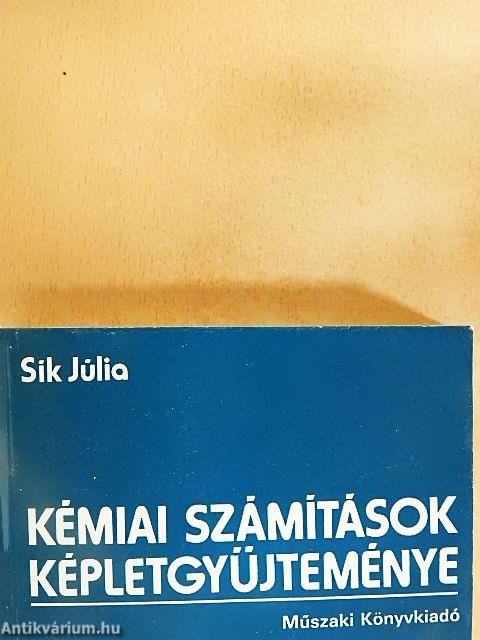 Kémiai számítások képletgyűjteménye