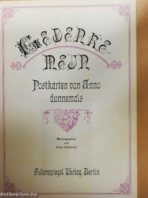 Gedenke mein (gótbetűs)