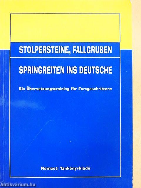Stolpersteine, fallgruben: Springreiten ins Deutsche