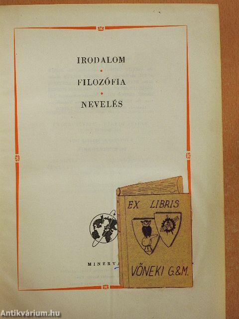 A kultúra világa - Irodalom/Filozófia/Nevelés