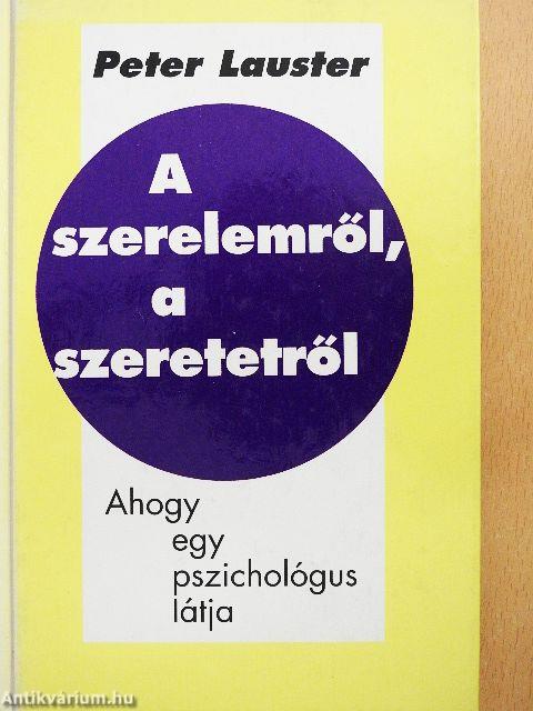 A szerelemről, a szeretetről