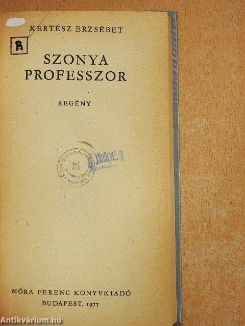 Szonya professzor