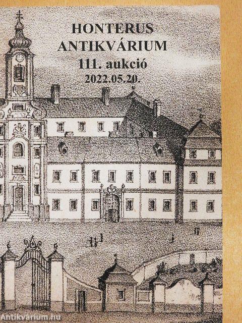 Honterus Antikvárium 111. aukció