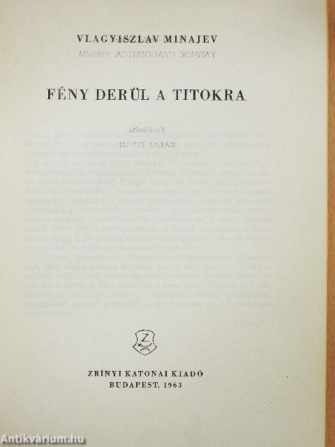 Fény derül a titokra