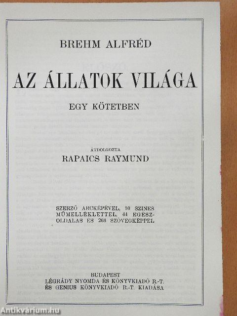 Brehm - Az állatok világa