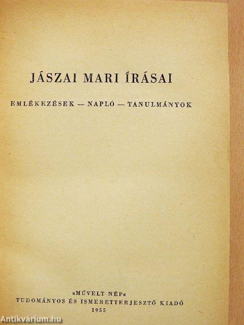 Jászai Mari írásai