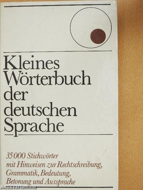 Kleines Wörterbuch der deutschen Sprache