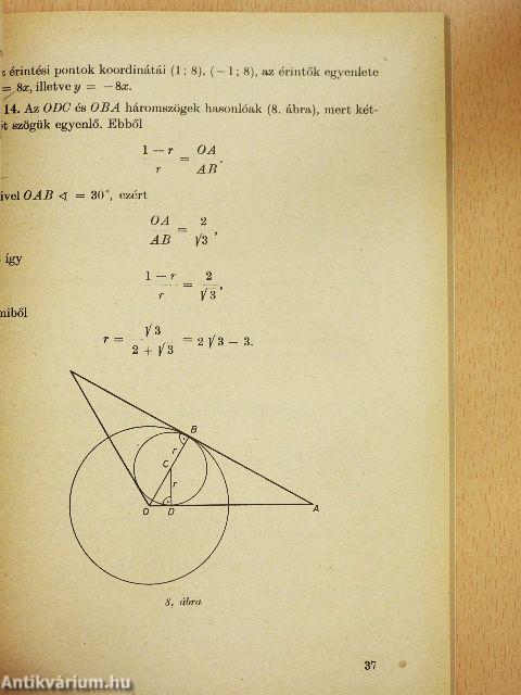Egyetemi felvételi feladatok matematikából II.