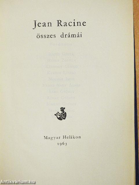 Jean Racine összes drámái