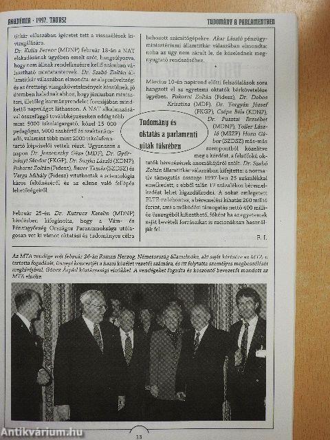 Akadémia 1997. tavasz