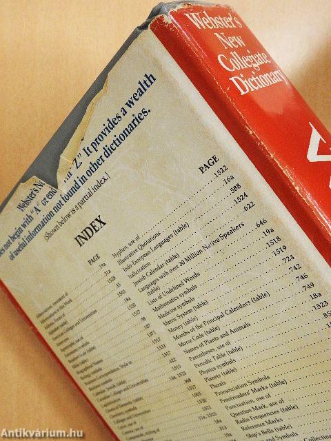Webster's New Collegiate Dictionary