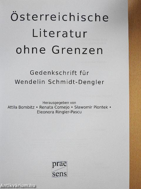 Österreichische Literatur ohne Grenzen