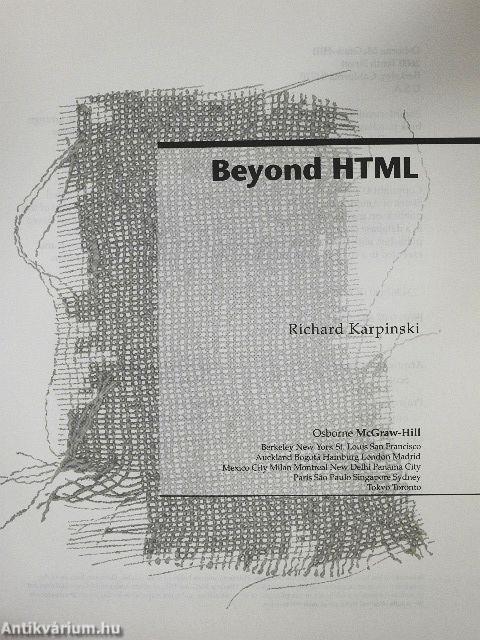 Beyond HTML