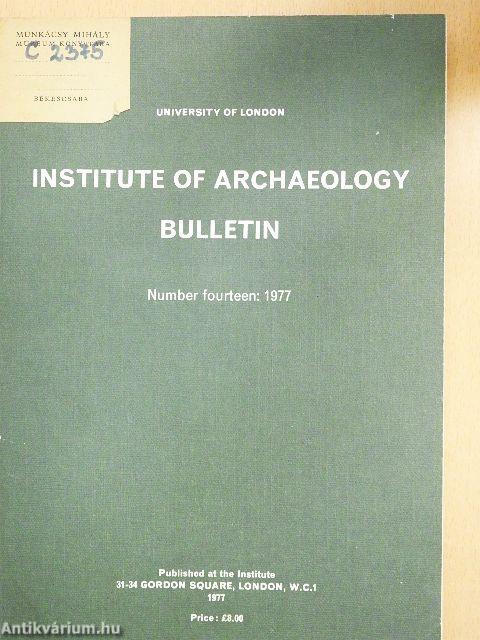 Bulletin of the Institute of Archaeology