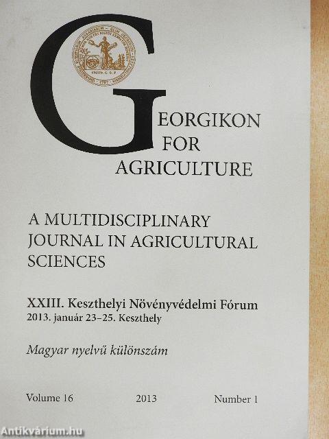 XXIII. Keszthelyi Növényvédelmi Fórum 2013.