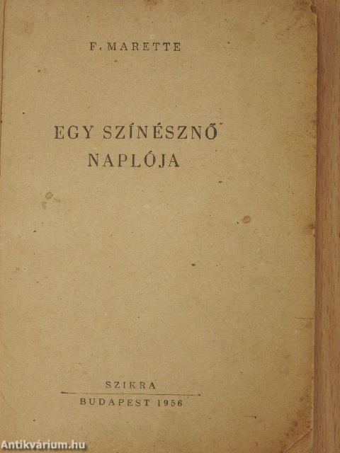 Egy szinésznő naplója