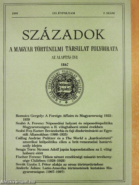 Századok 1999/5.