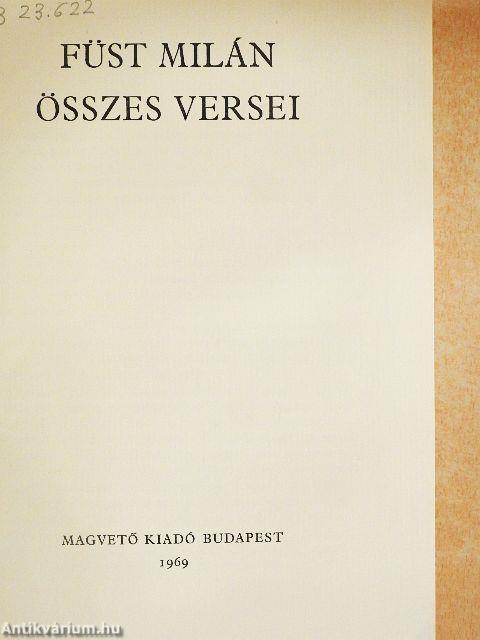Füst Milán összes versei