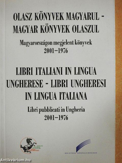 Olasz könyvek magyarul-Magyar könyvek olaszul