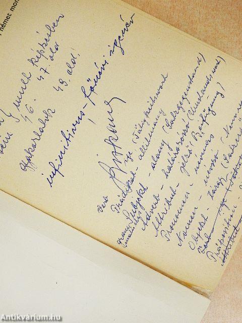 Német ige, német mondat