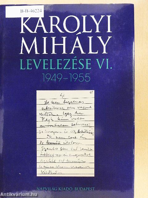 Károlyi Mihály levelezése VI.