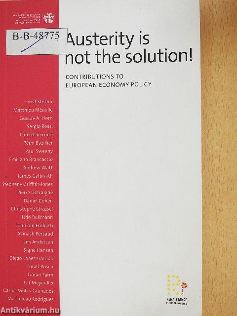 Austerity is not the solution!