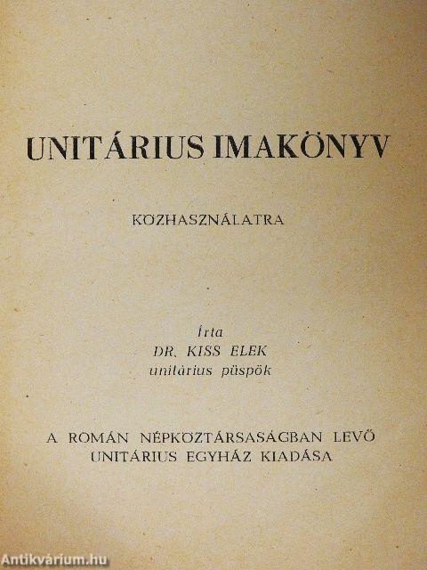 Unitárius imakönyv