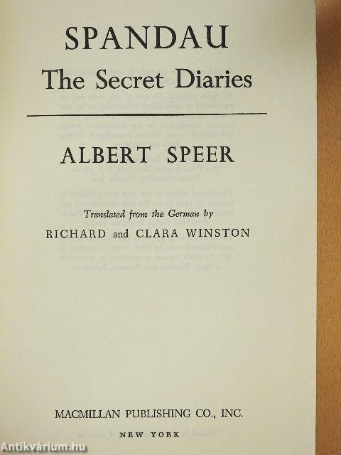 Spandau The Secret Diaries