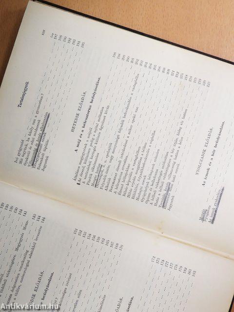 Előadások az általános orvoslástanból